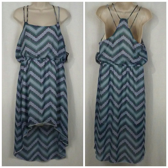 Trixxi Dresses & Skirts - Trixxi dress Size L Spaghetti straps Blue Green